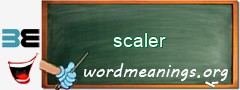 WordMeaning blackboard for scaler